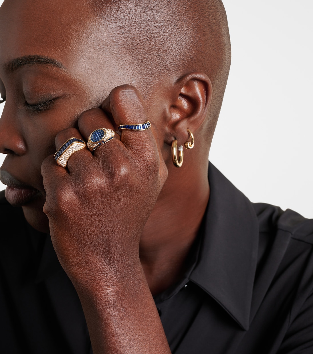 Anello Empress in oro 18 kt con diamanti | Rainbow K