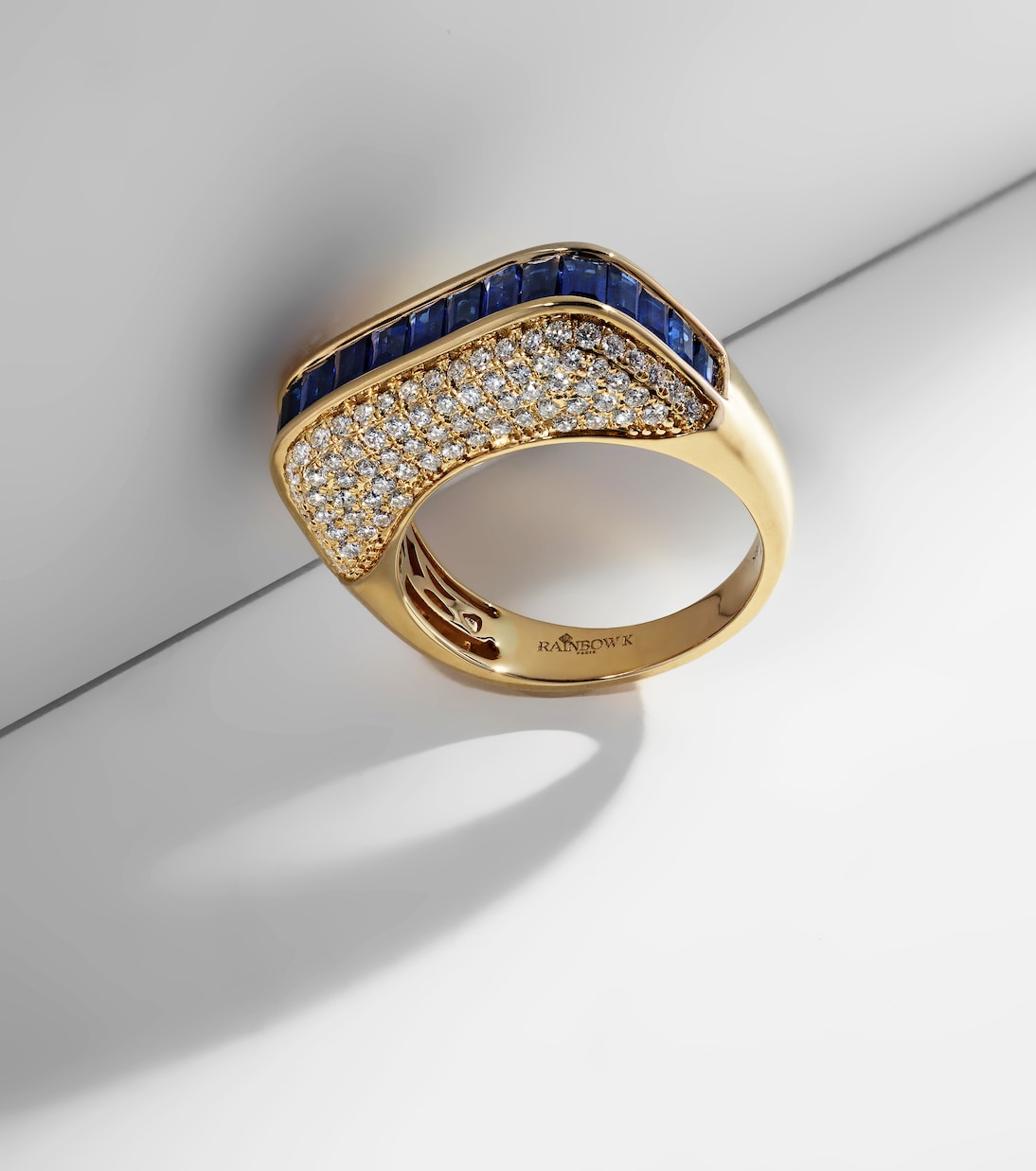Anello Empress in oro 18 kt con diamanti | Rainbow K