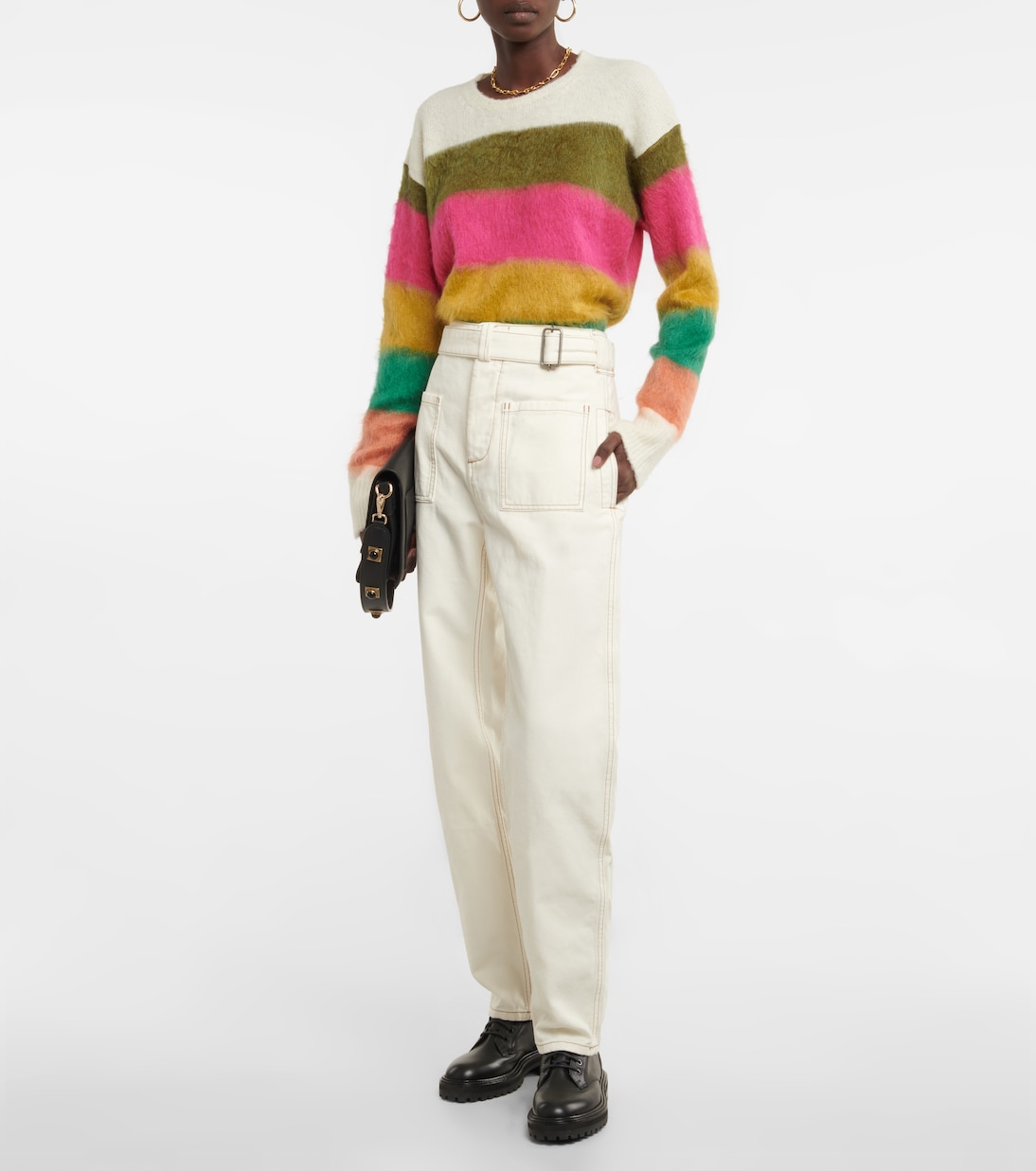 Low-Rise-Hose aus Baumwoll-Canvas | Etro