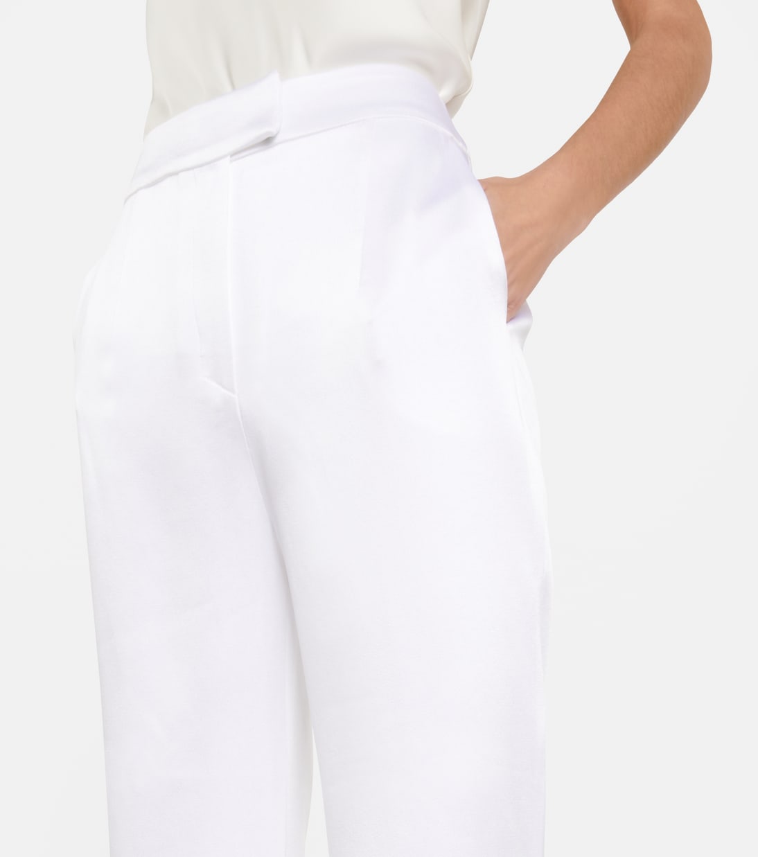 Pantalon de mariée ample à taille haute | Galvan