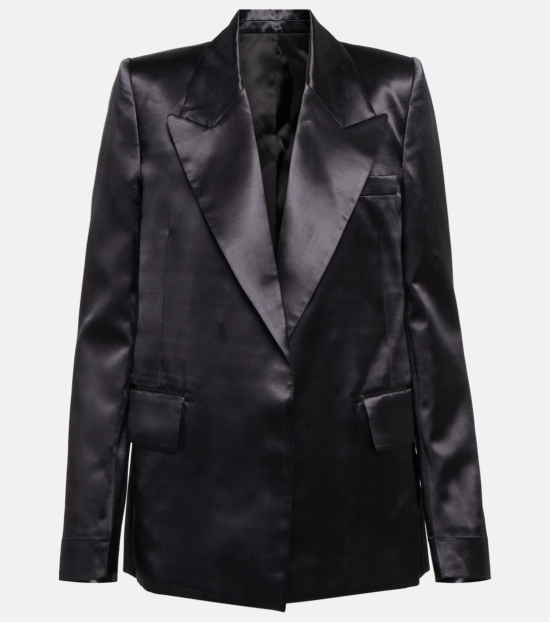 Satin tuxedo blazer | Victoria Beckham