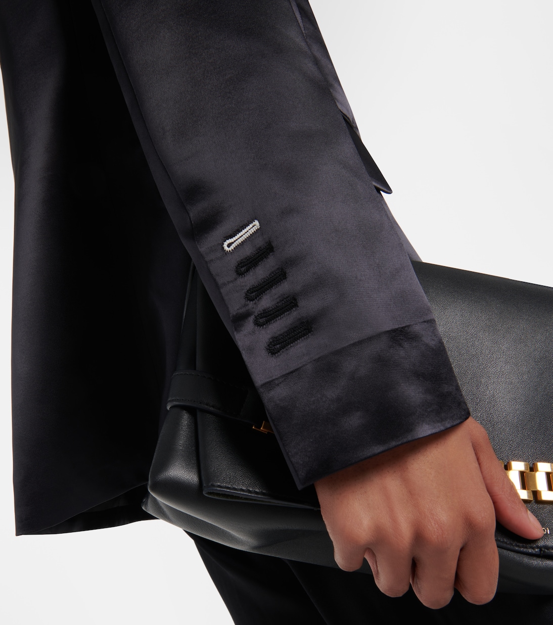 Satin tuxedo blazer | Victoria Beckham
