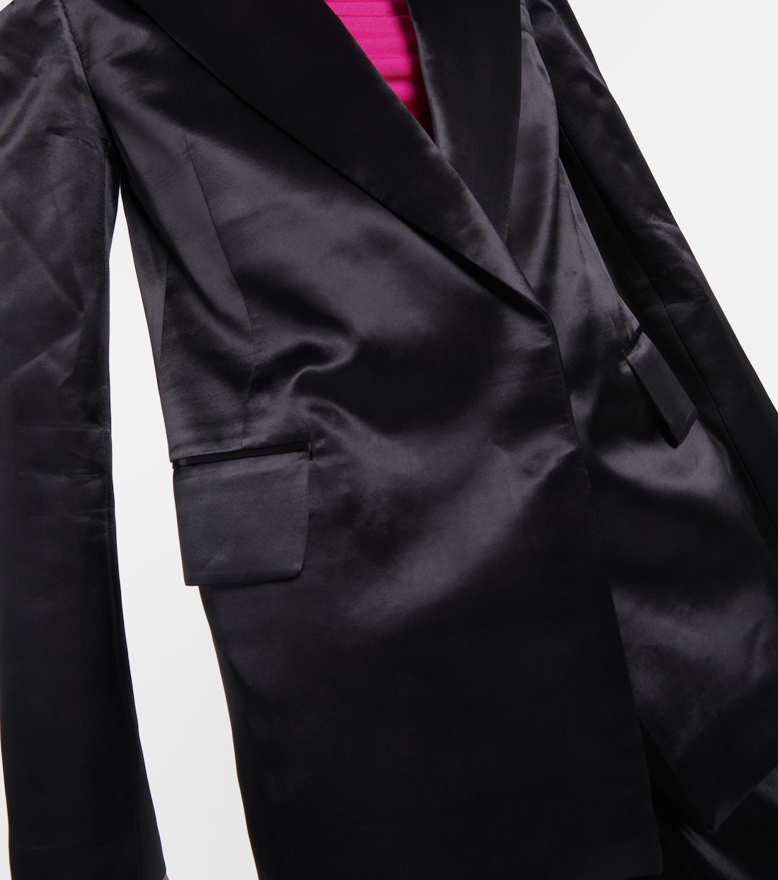 Satin tuxedo blazer | Victoria Beckham