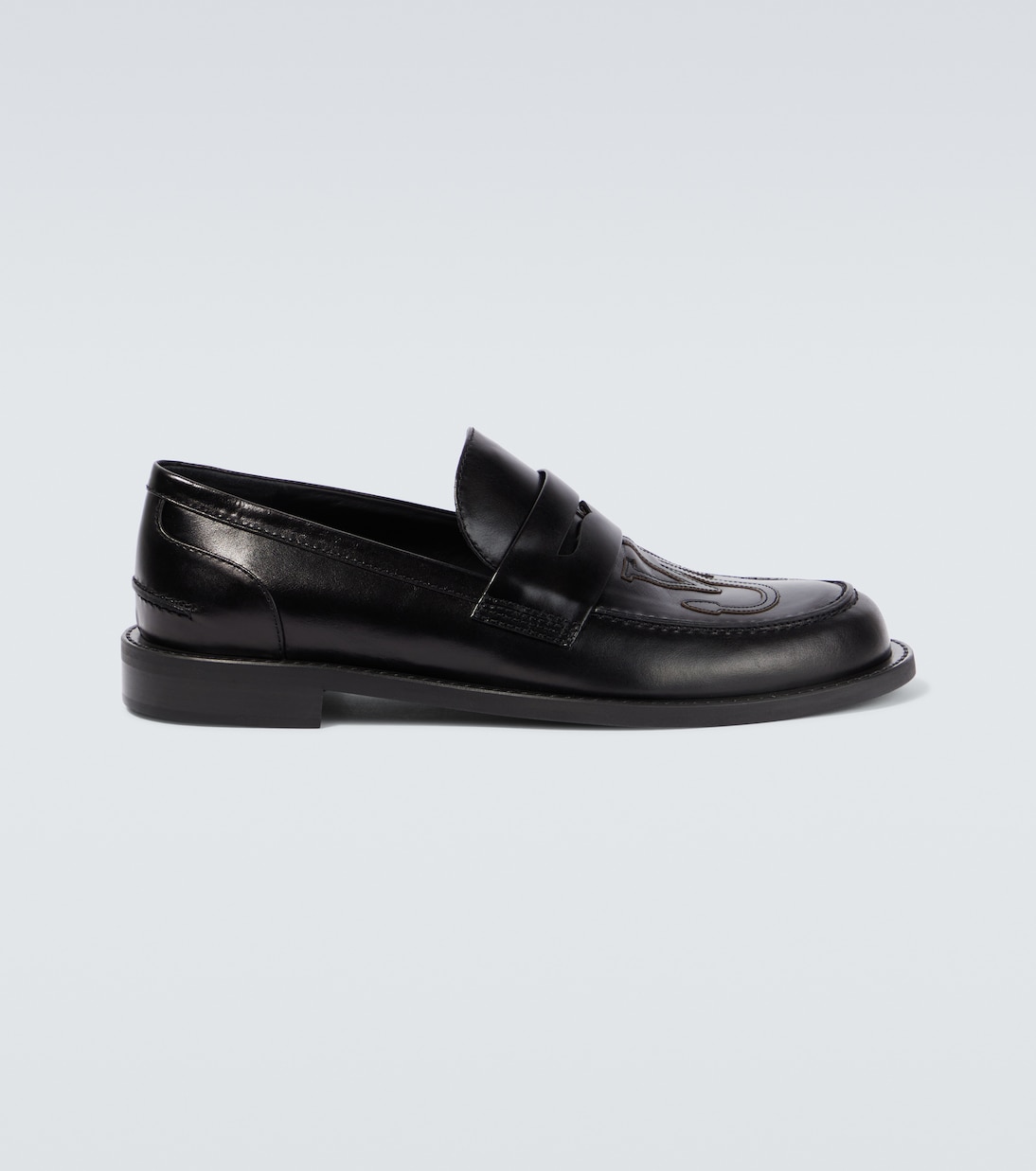 Embroidered leather loafers | JW Anderson