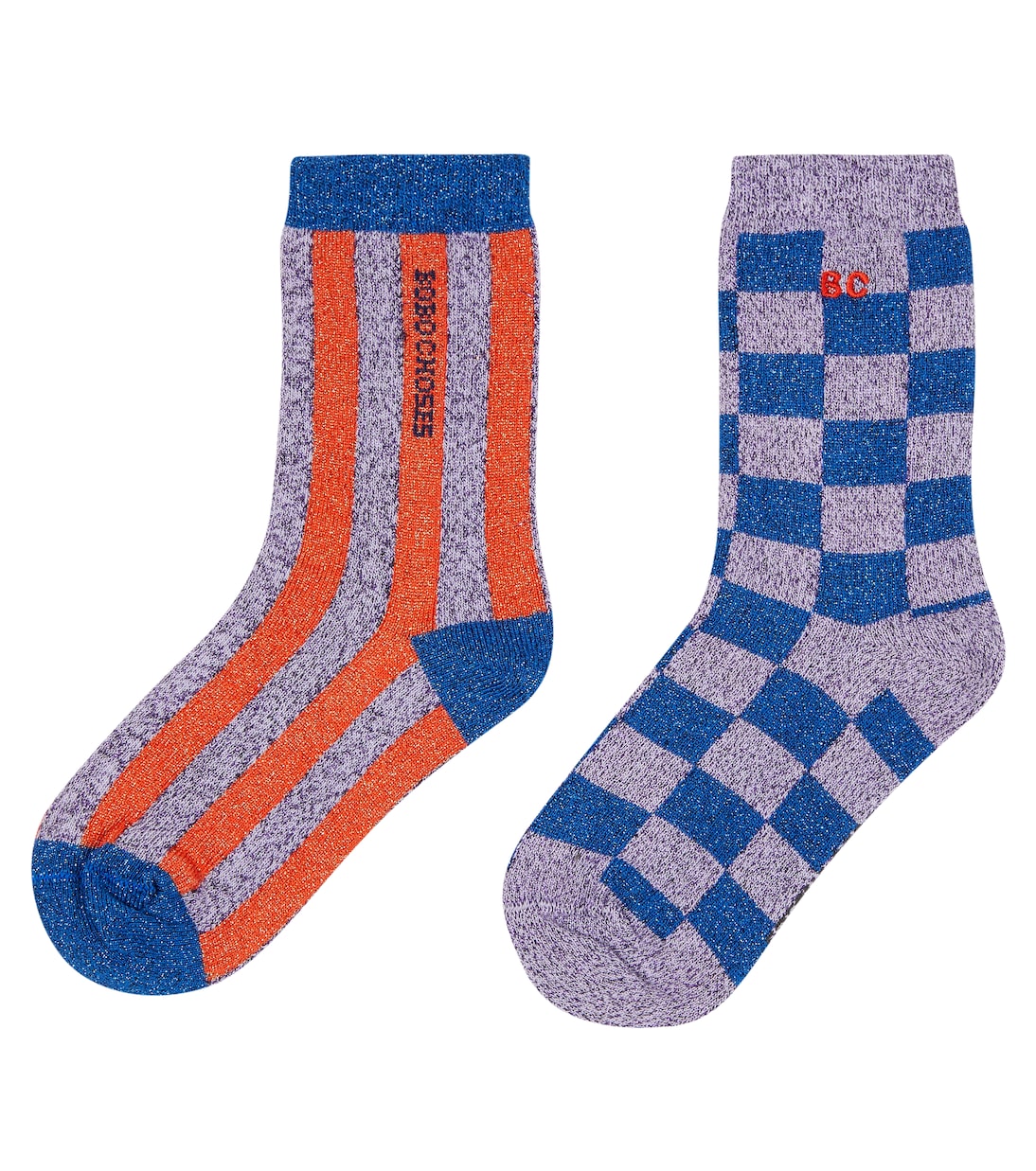 Set of 2 cotton-blend socks | Bobo Choses