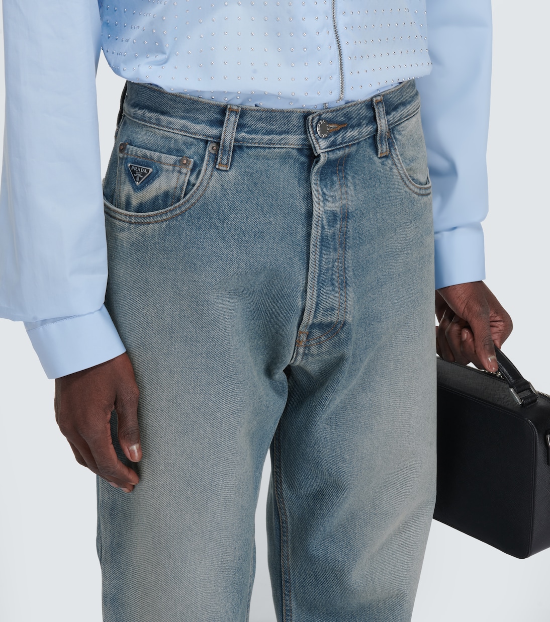 Jeans tapered distressed | Prada