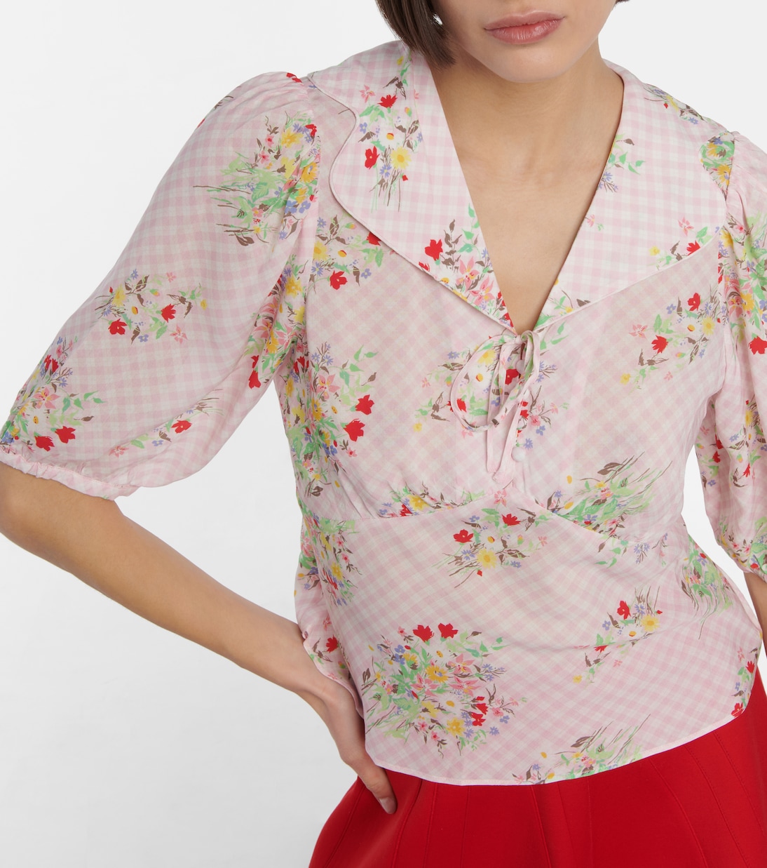 Bedruckte Bluse Warner | Rixo
