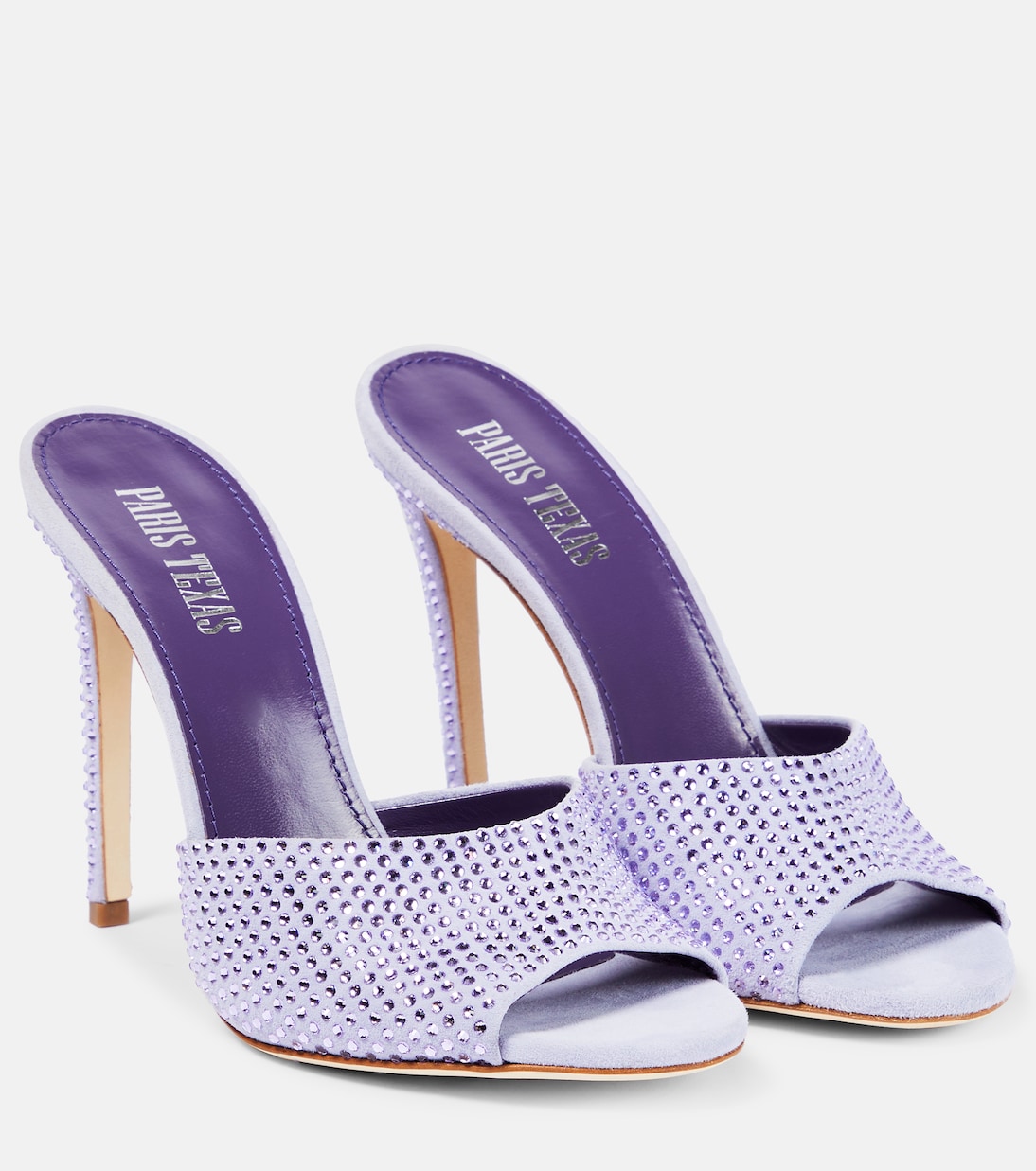 Holly embellished suede mules | Paris Texas
