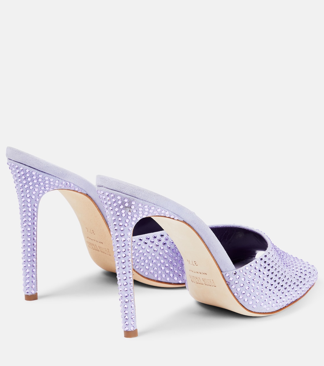 Holly embellished suede mules | Paris Texas