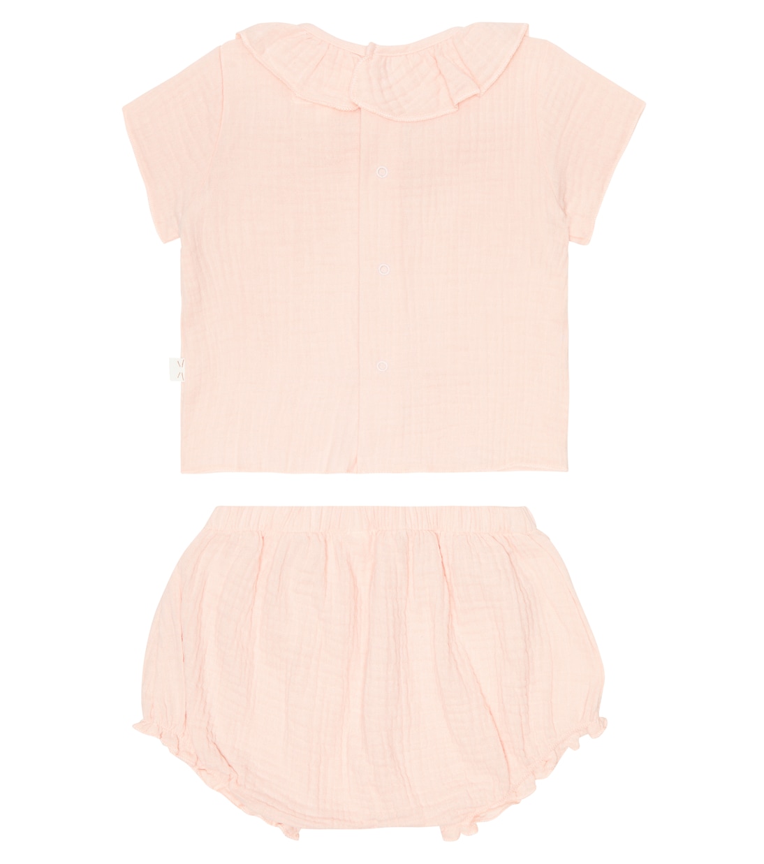 Baby cotton dress and bloomers set | Il Gufo