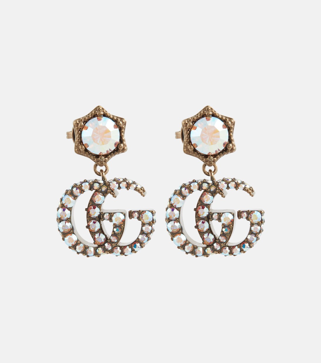 Orecchini GUCCI con dettagli in cristalli GG per uno stile giovane e raffinato
