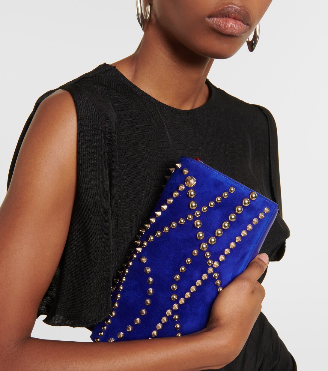 Pochette Paloma en cuir à ornements | Christian Louboutin