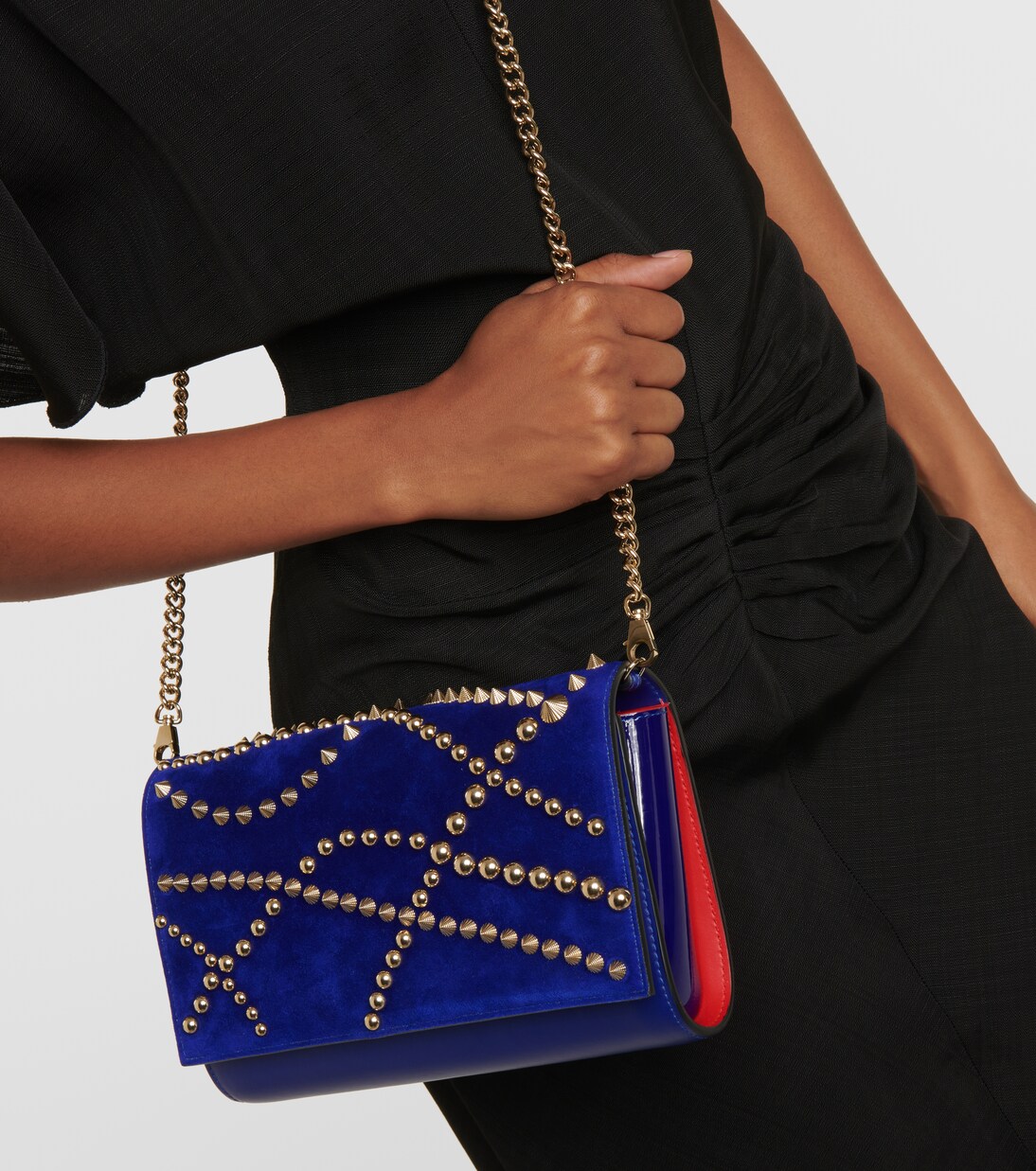 Pochette Paloma en cuir à ornements | Christian Louboutin