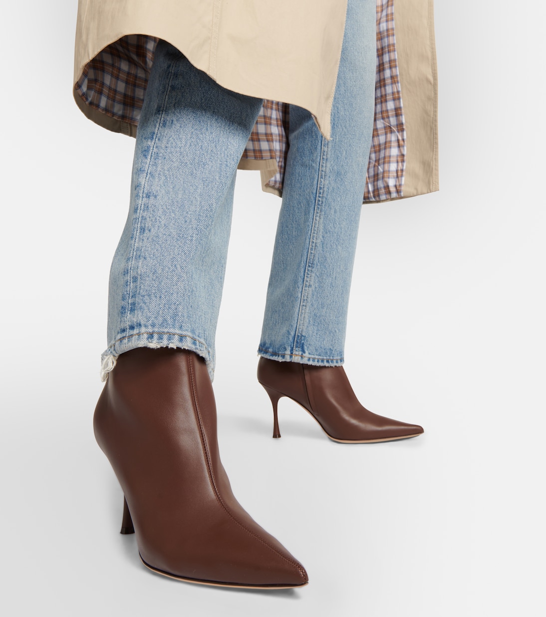 Ankle Boots Dunn aus Leder | Gianvito Rossi