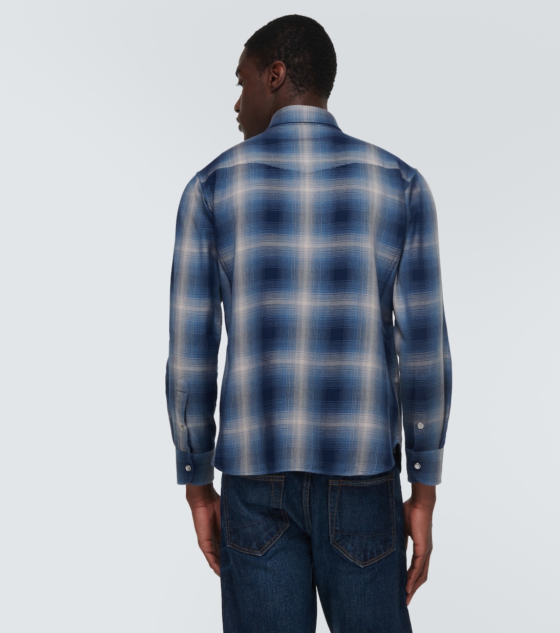 Camicia western in cotone a quadri | Tom Ford