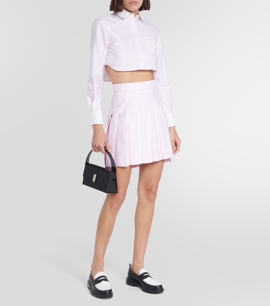 Camicia cropped in cotone | Thom Browne