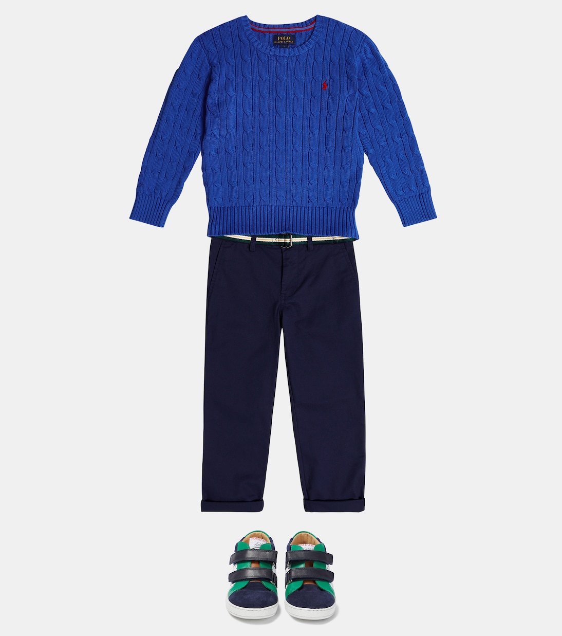Pullover in cotone a trecce | Polo Ralph Lauren Kids