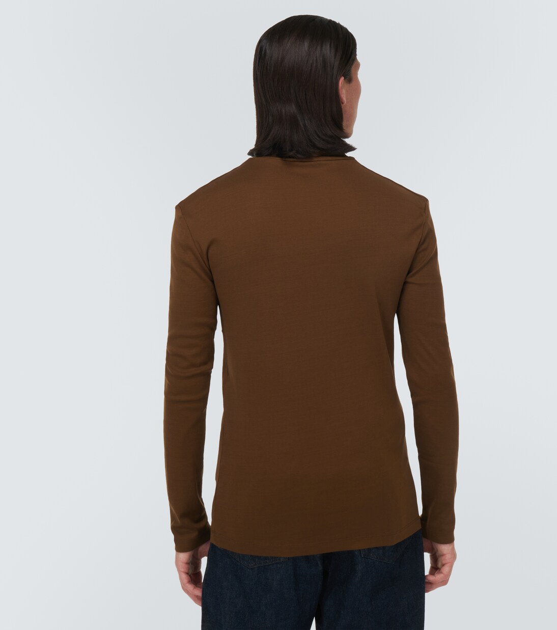Top en jersey de algodón con cuello alto | Lemaire