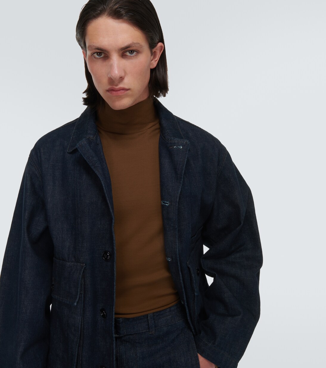 Top en jersey de algodón con cuello alto | Lemaire