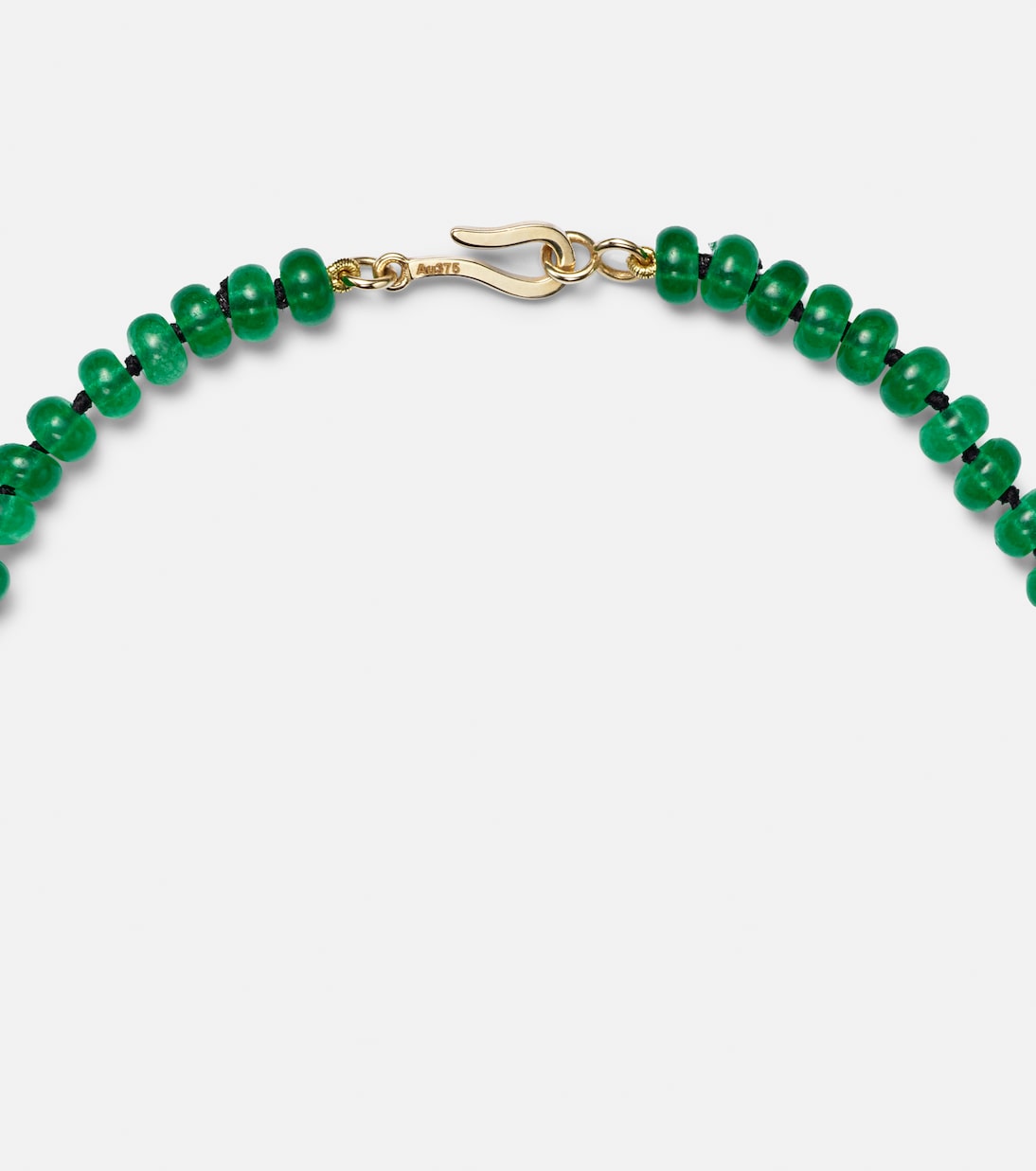 Collana moderna in oro 18kt con perle e giada per giovani trendsetter