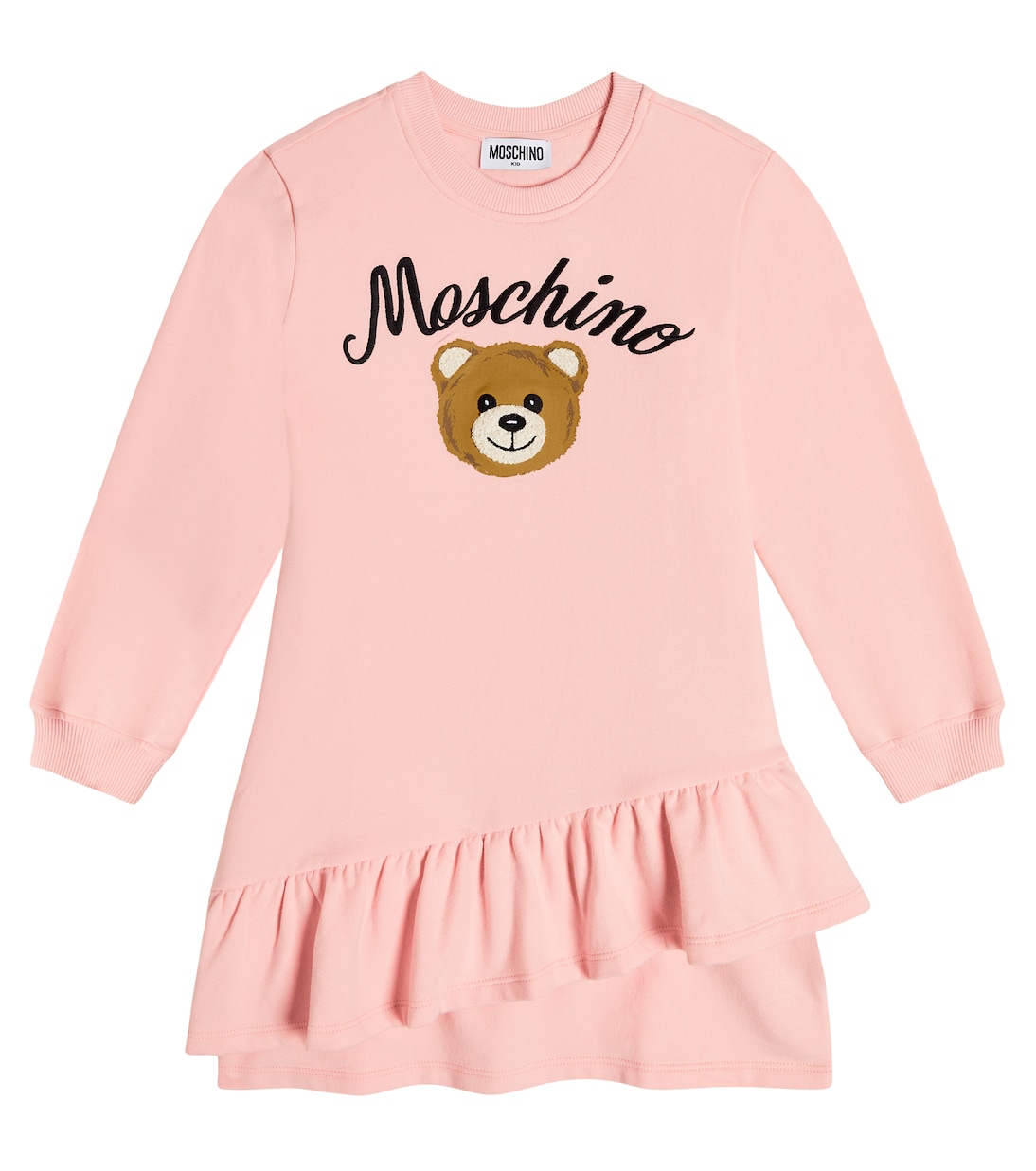 Teddy Bear cotton-blend sweatshirt dress | Moschino Kids