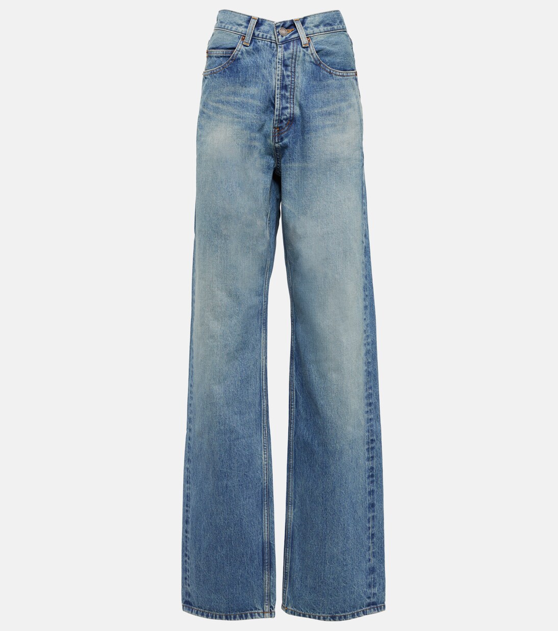 Jeans Rectos de Tiro Alto Saint Laurent para Jóvenes Modernos
