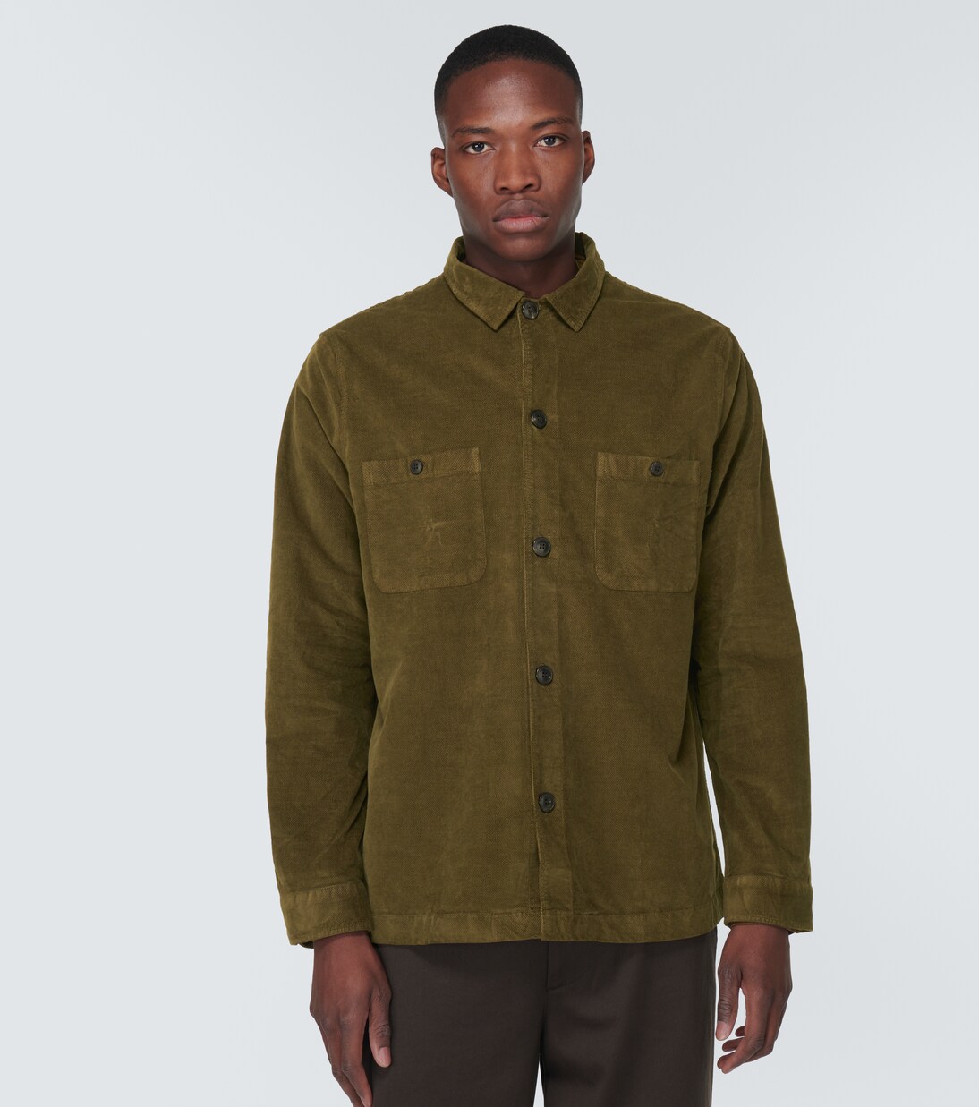 Hemdjacke aus Baumwoll-Cord | Sunspel