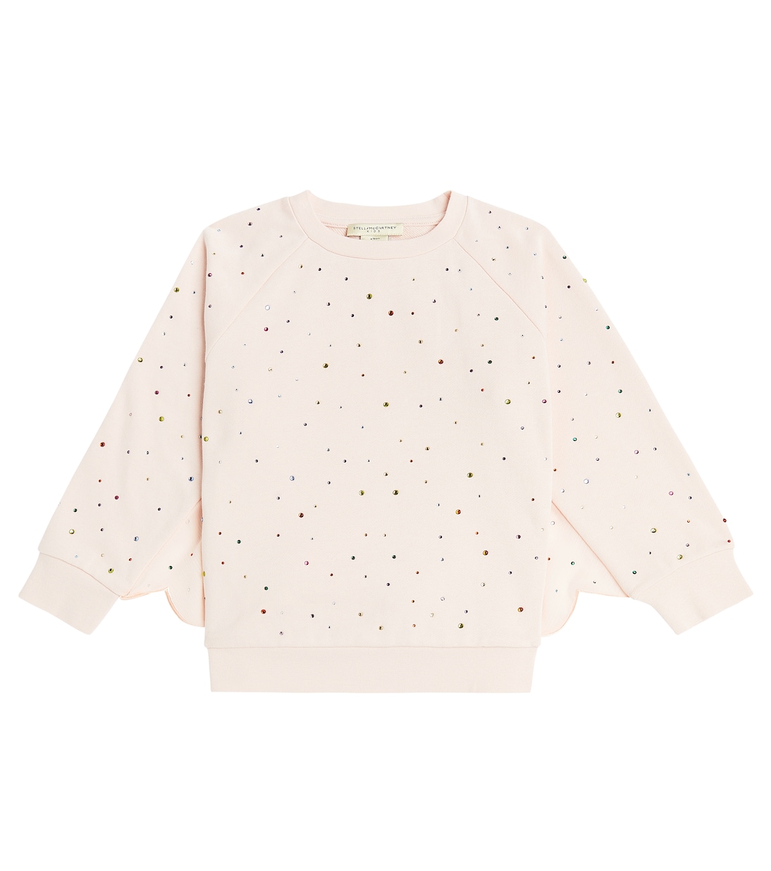 Felpa in cotone con cristalli | Stella McCartney Kids