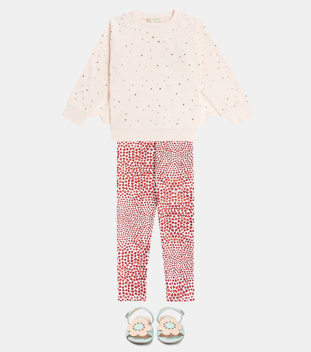 Felpa in cotone con cristalli | Stella McCartney Kids