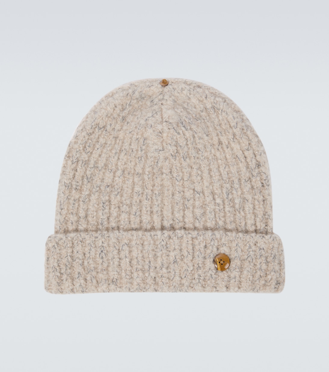 Berretto in maglia di cashmere a coste | God's True Cashmere