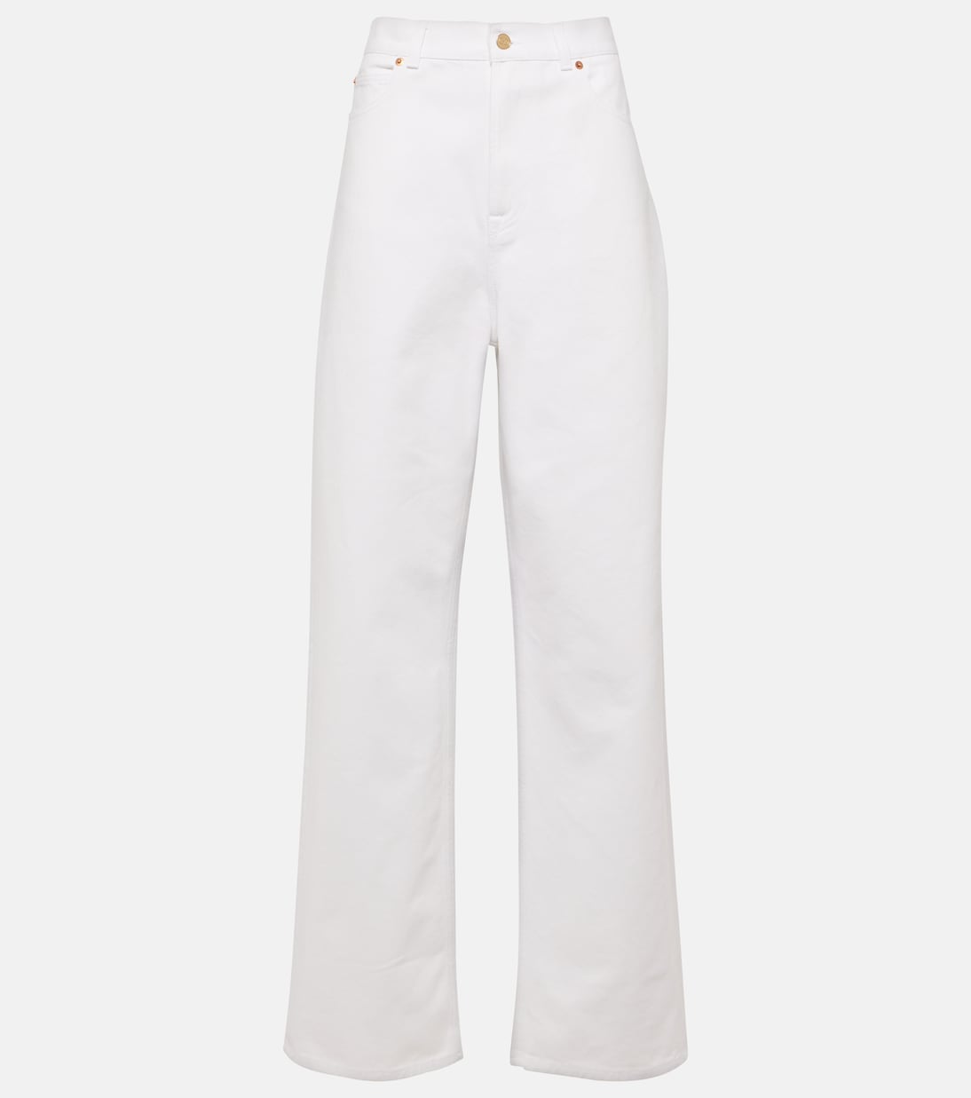 Jeans a gamba larga e vita alta | Valentino