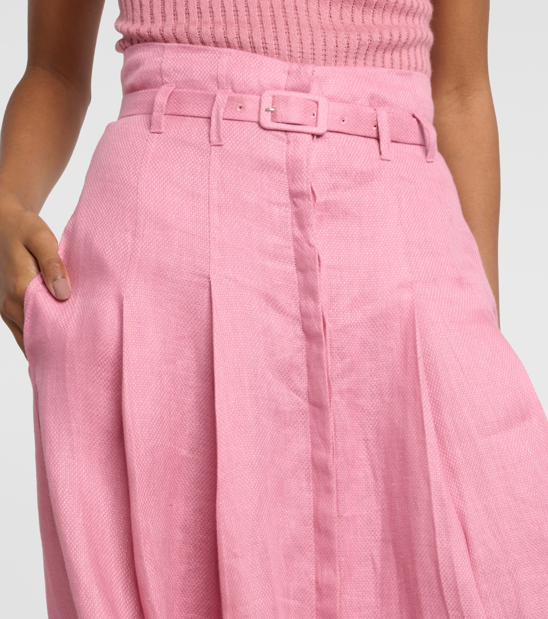 Falda midi Dugald de lino | Gabriela Hearst