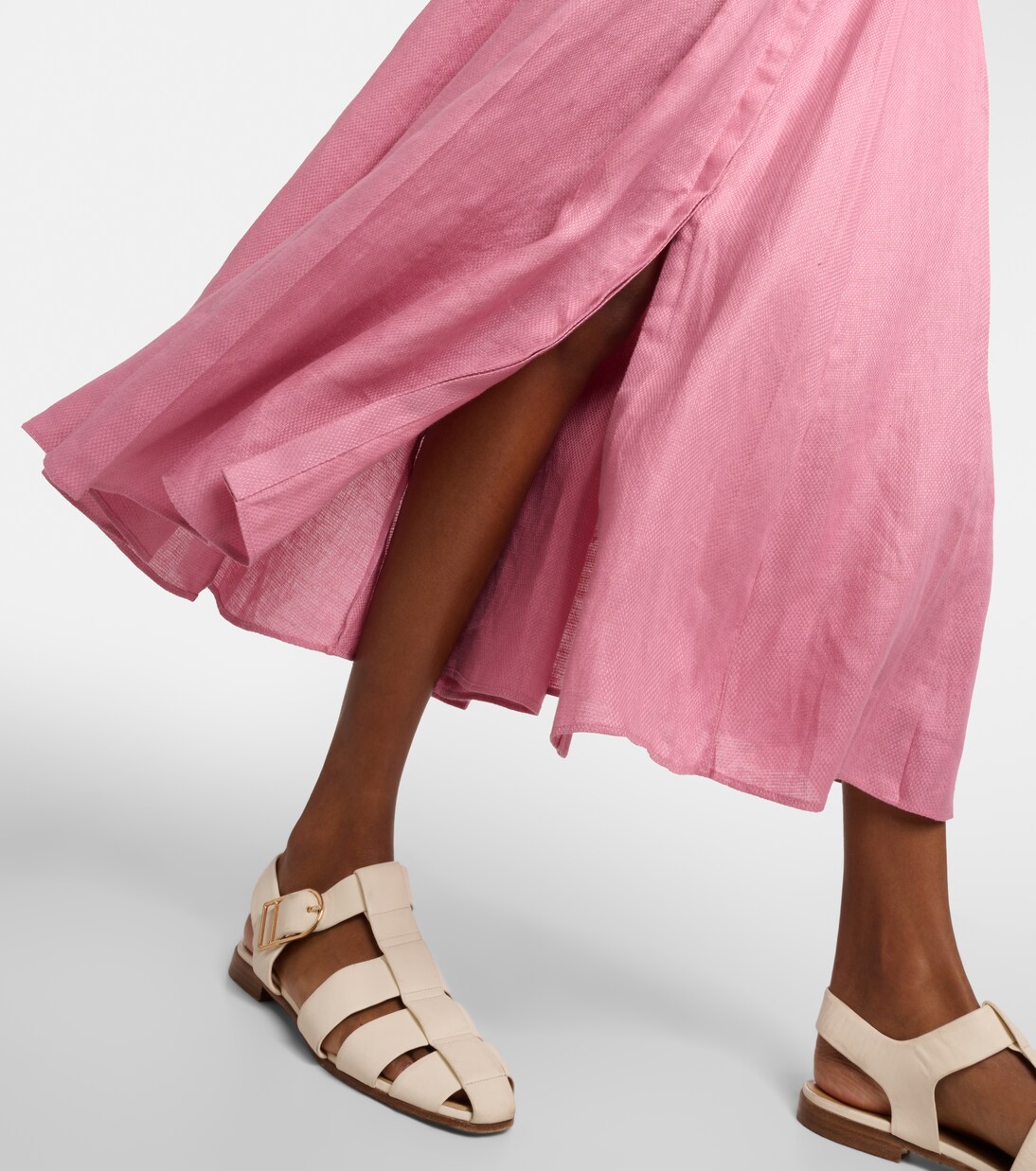 Falda midi Dugald de lino | Gabriela Hearst