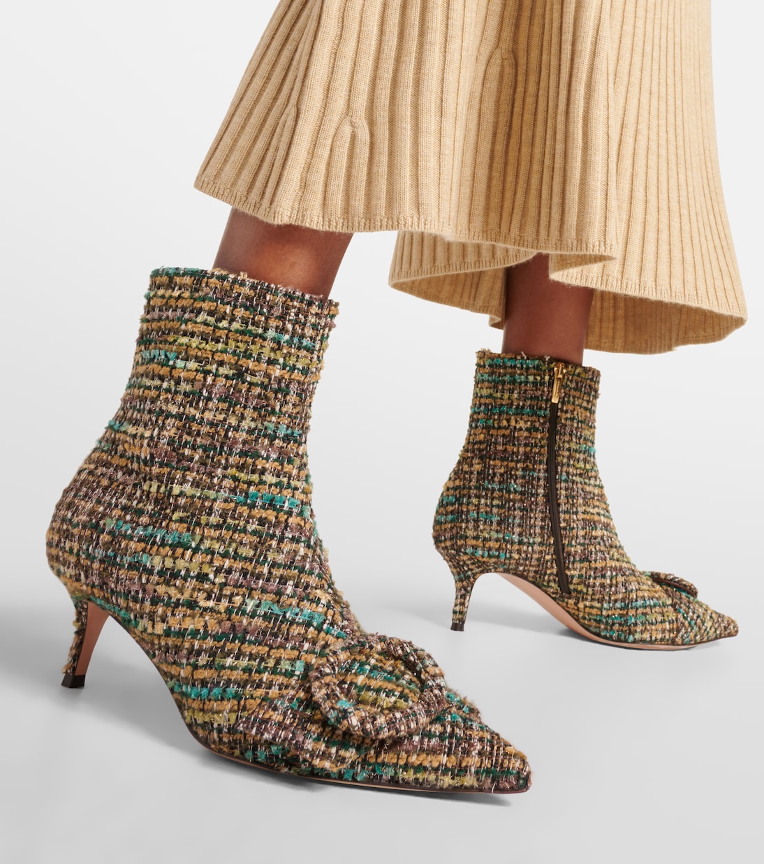 Stivaletti 55 in bouclé | Gianvito Rossi
