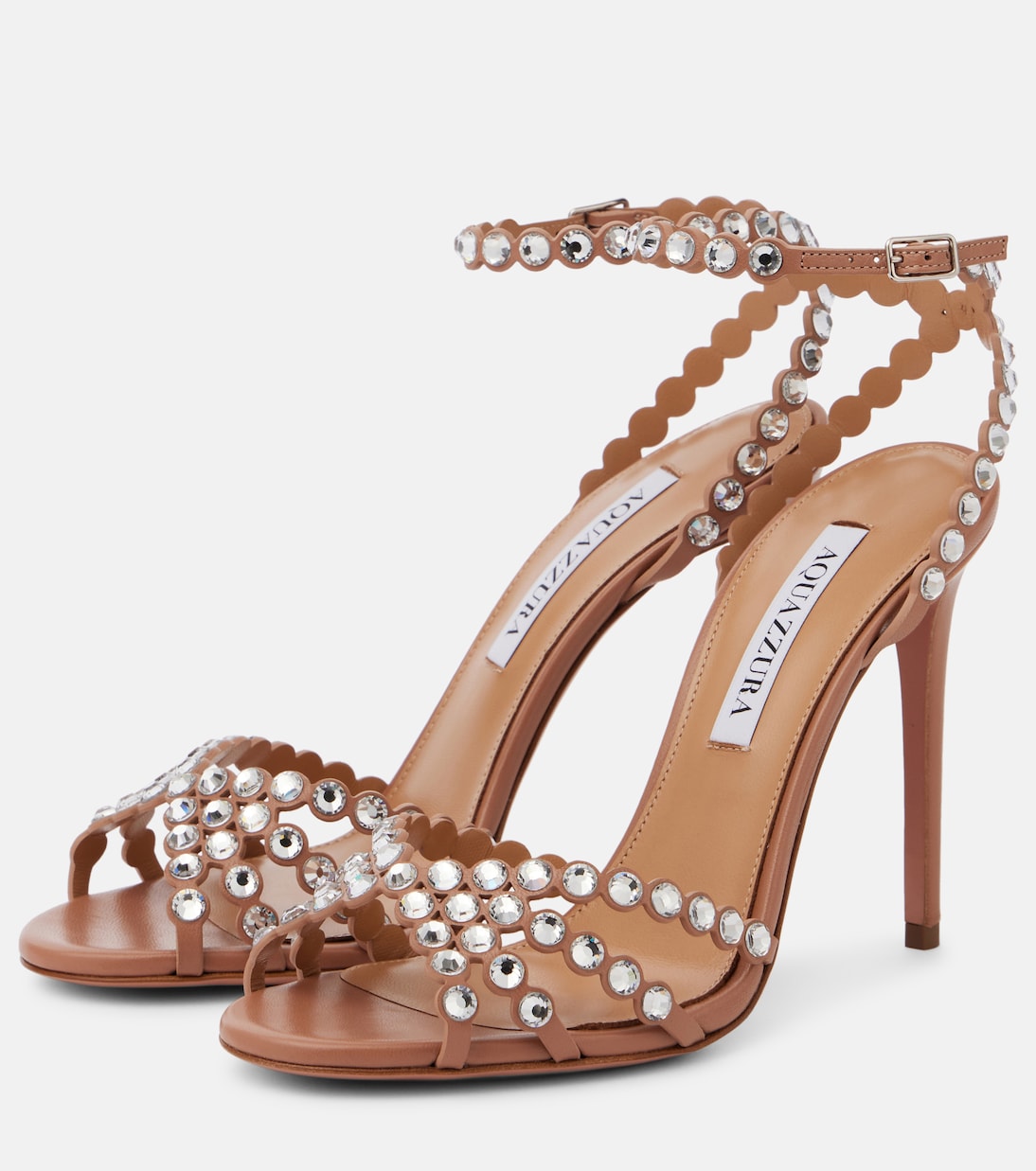 Tequila embellished leather sandals | Aquazzura