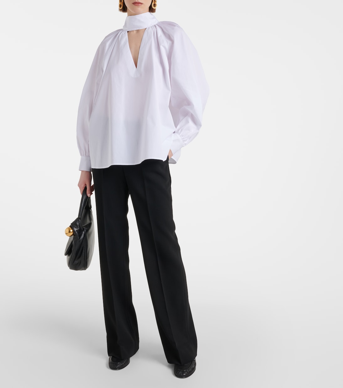 Blusa in popeline di cotone  | CO