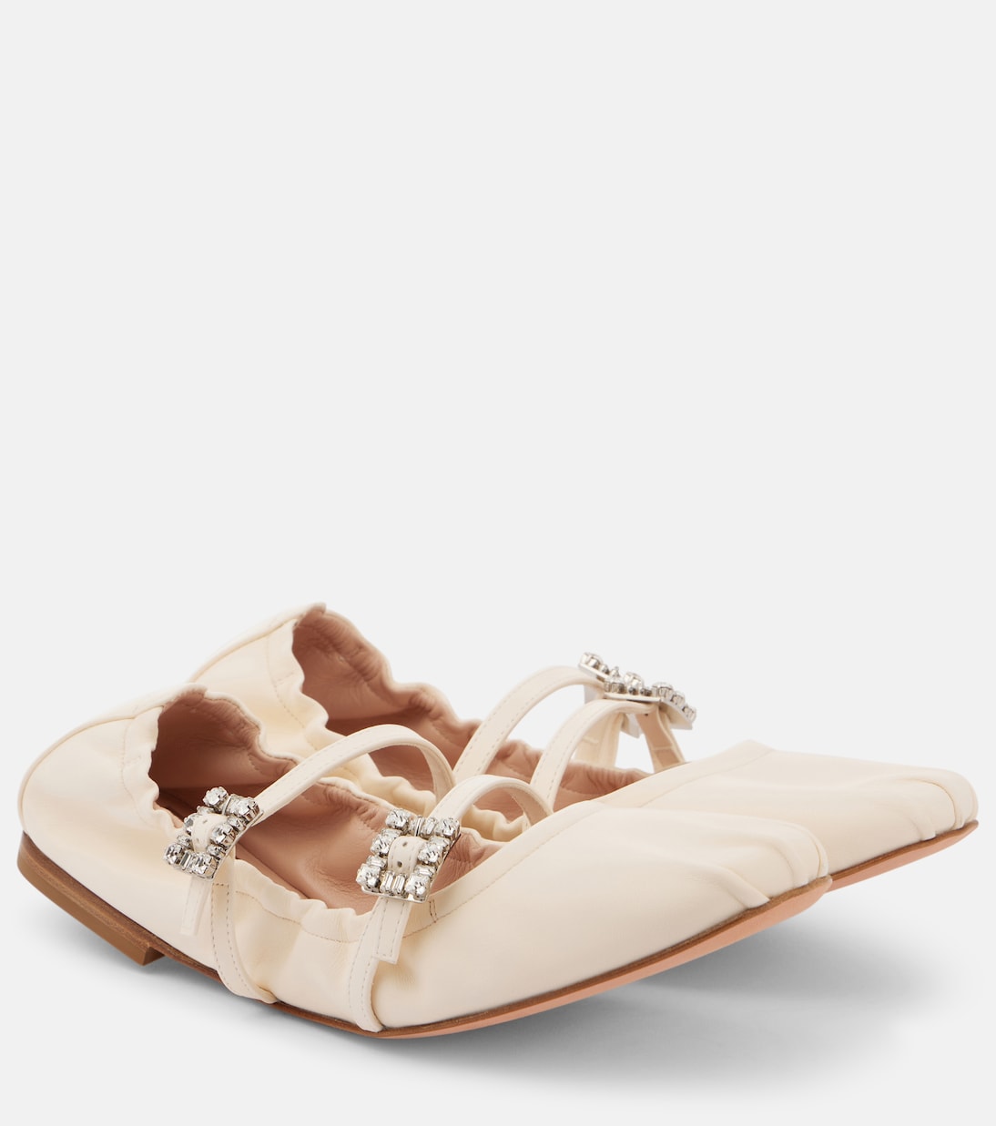Verzierte Ballerinas aus Leder | Roger Vivier