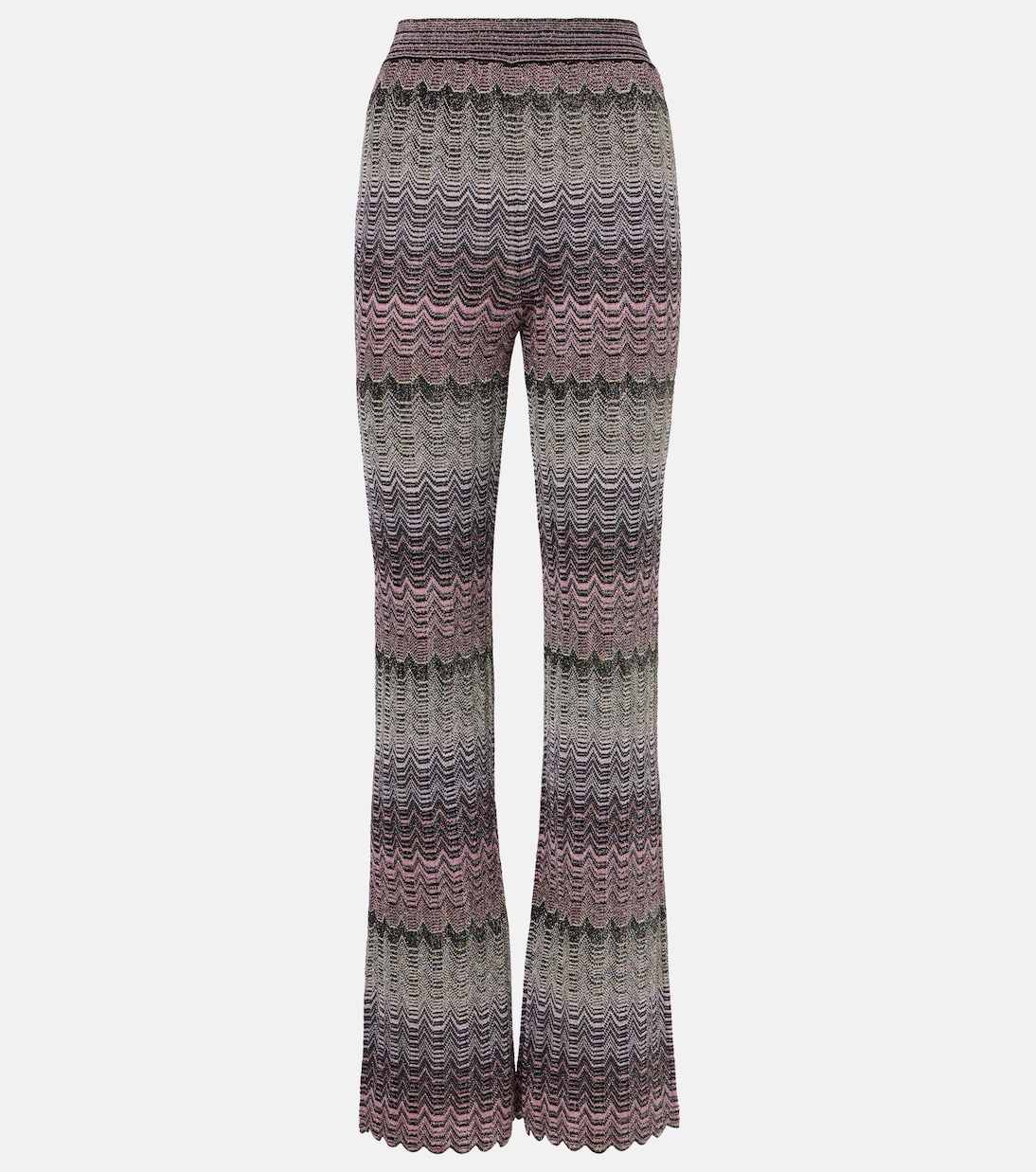 Zigzag high-rise flared pants | Missoni
