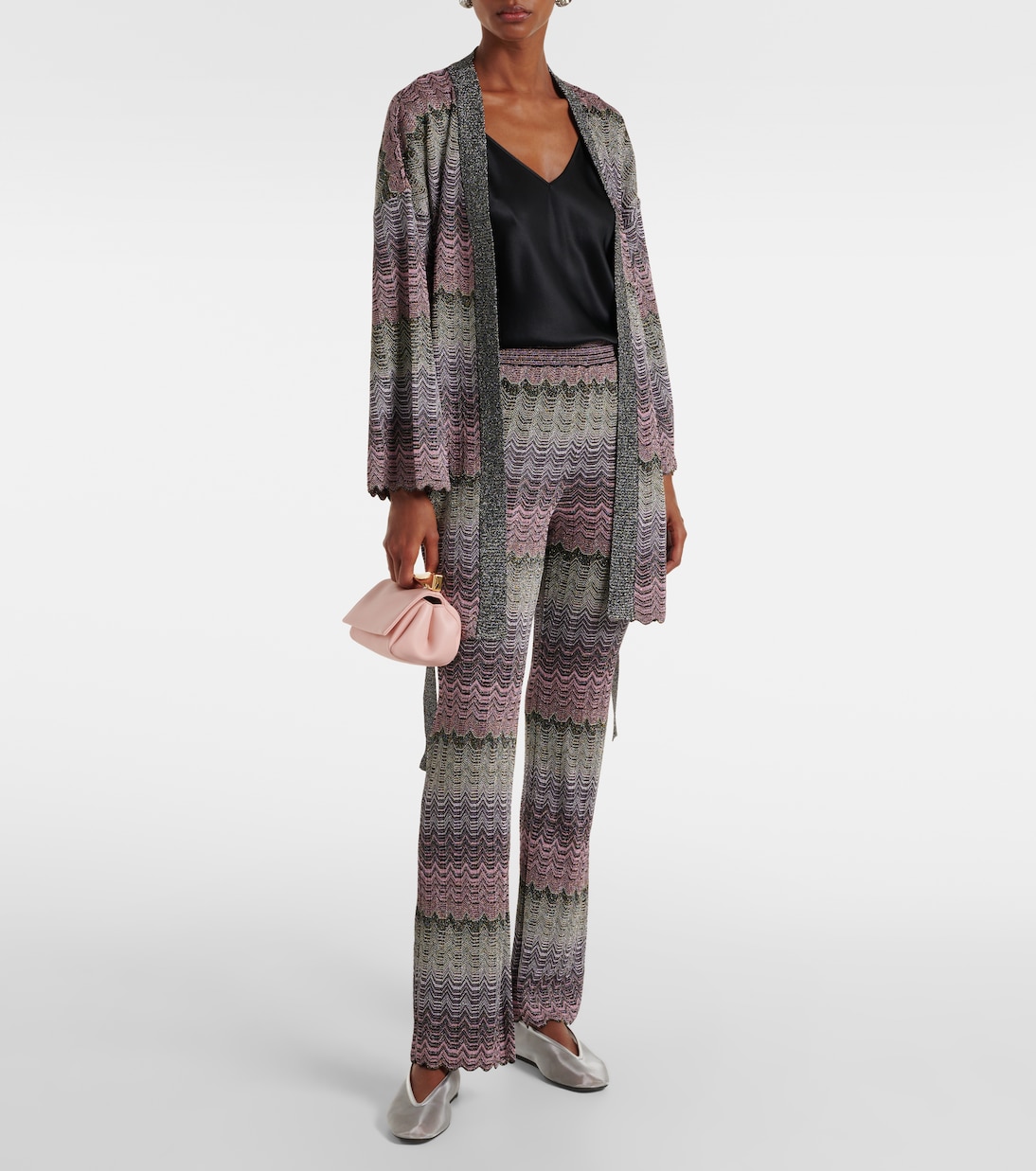 Zigzag high-rise flared pants | Missoni