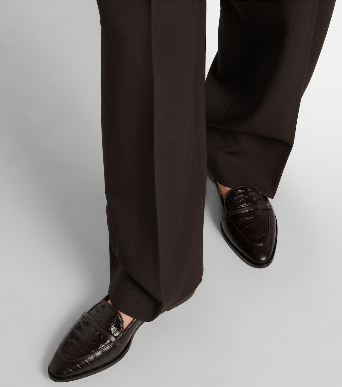 Barry embossed leather loafers | Malone Souliers