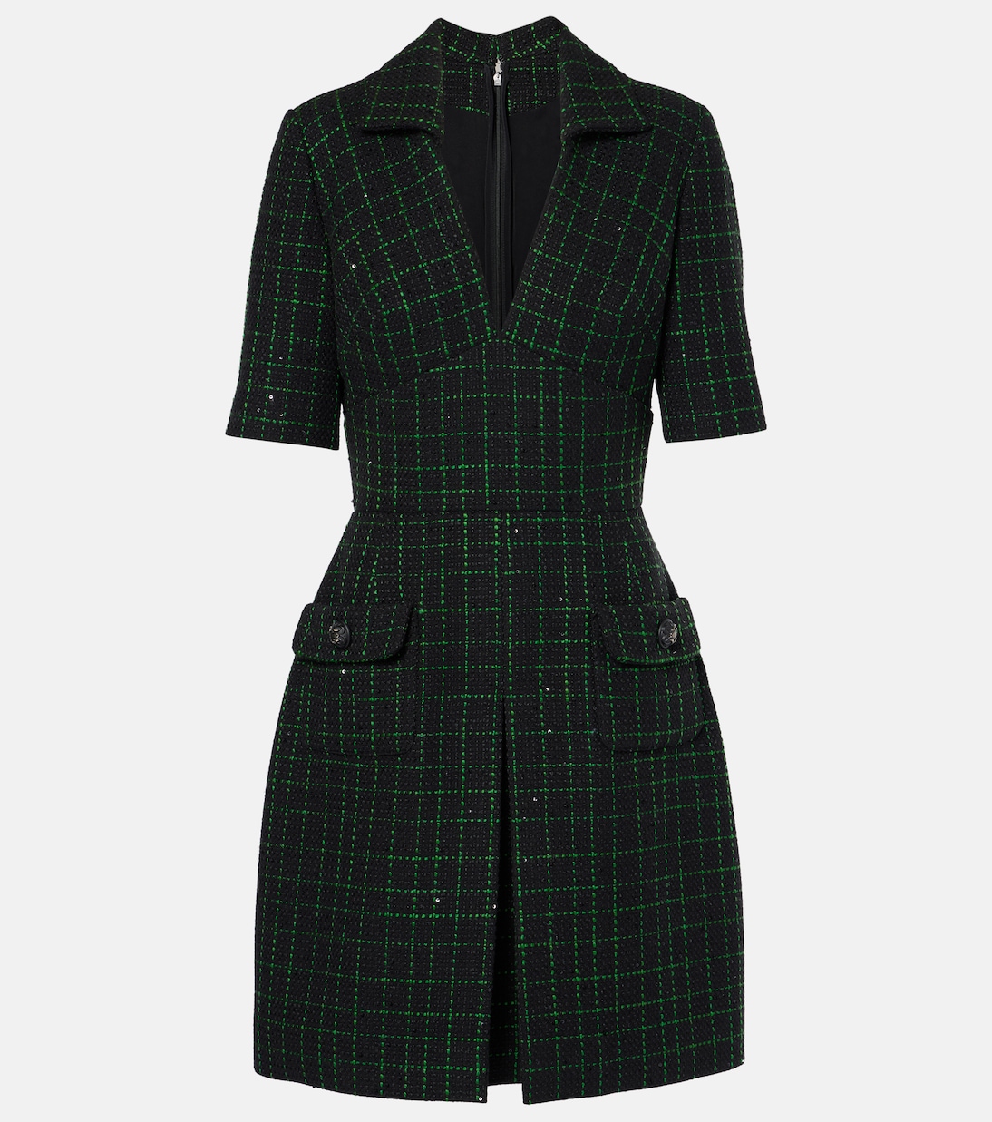 Vestido Corto de Tweed Moderno por Elie Saab para Jóvenes