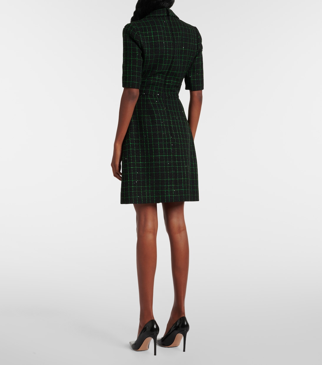 Vestido Corto de Tweed Moderno por Elie Saab para Jóvenes