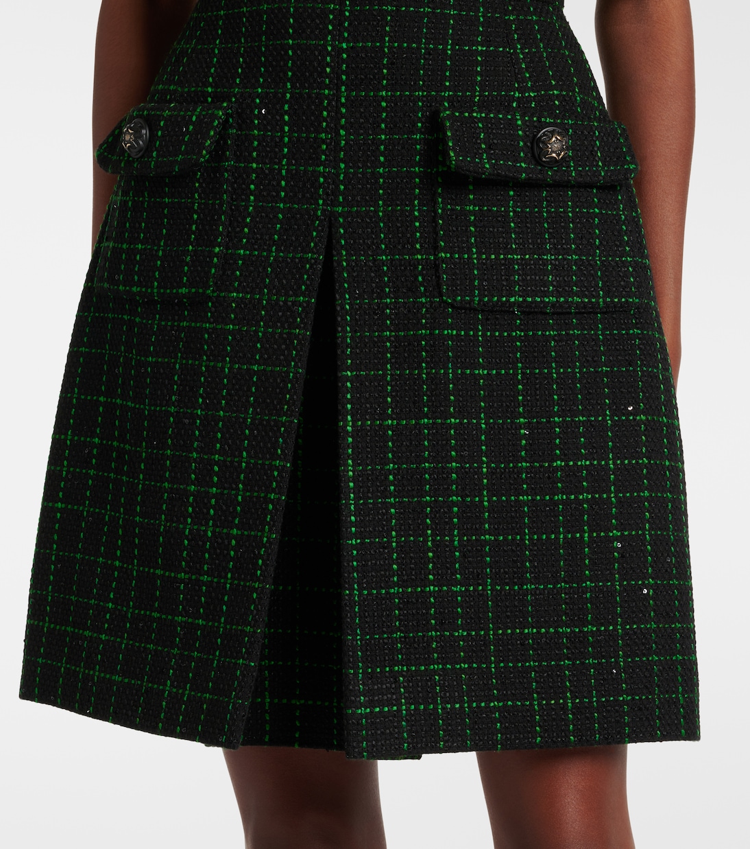 Vestido Corto de Tweed Moderno por Elie Saab para Jóvenes
