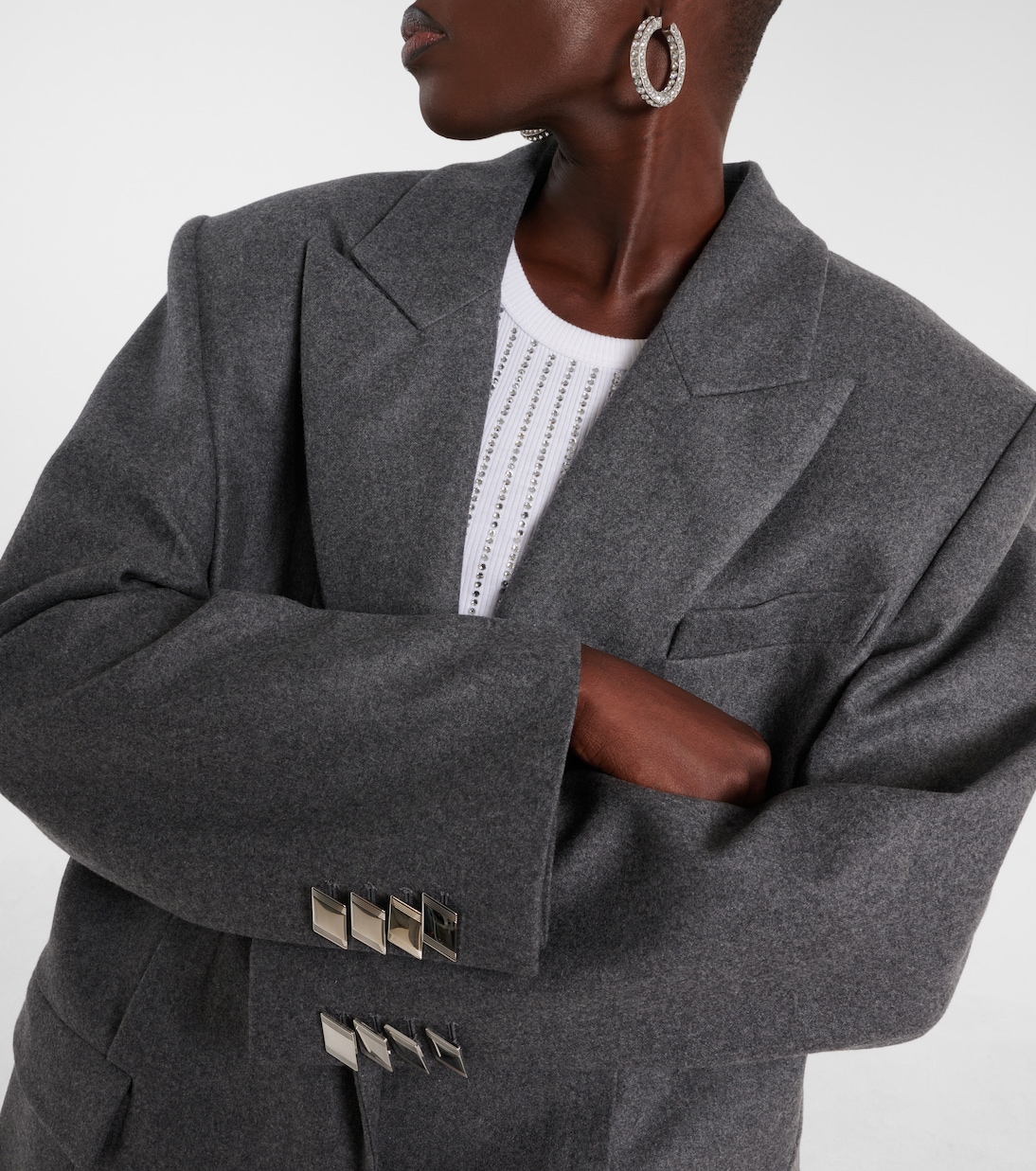 Blazer aus einem Wollgemisch | The Attico