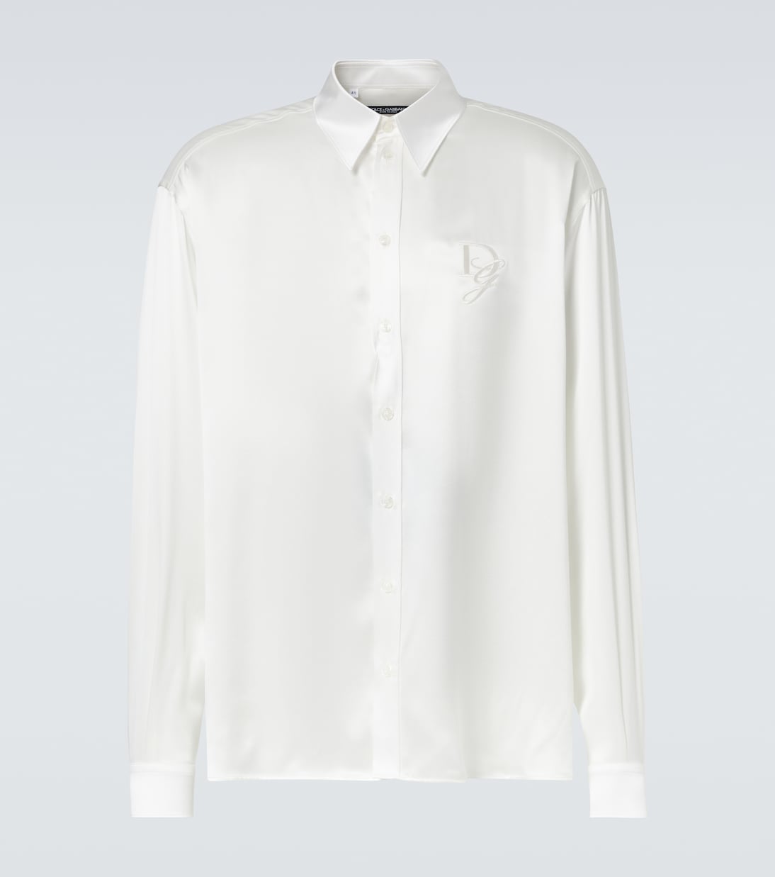 Camicia da smoking in raso di seta | Dolce&Gabbana