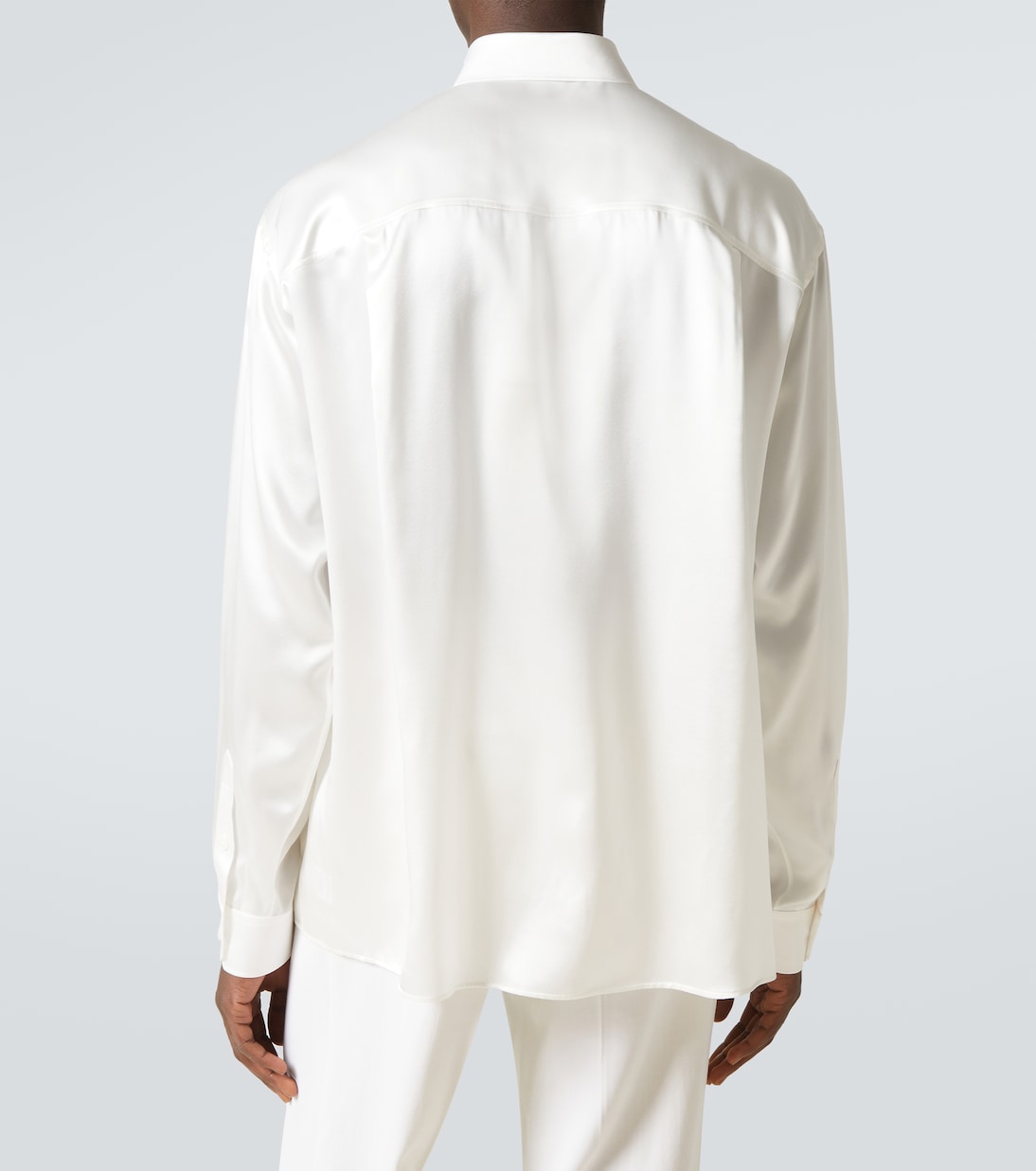 Camicia da smoking in raso di seta | Dolce&Gabbana