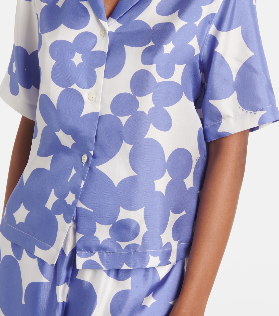 Chemise en soie à fleurs | Marni