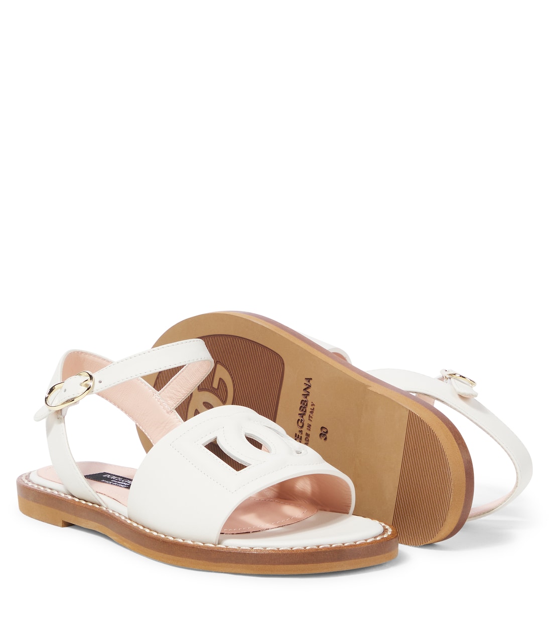 Sandalen aus Leder | Dolce&Gabbana Kids