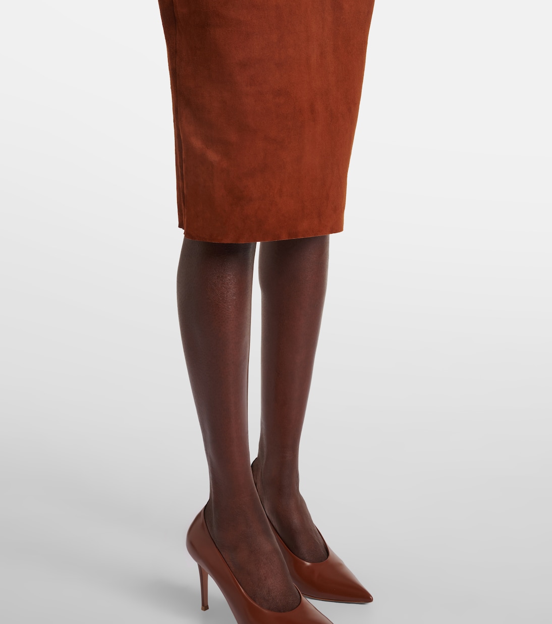 Abito midi Monica in suede | Stouls