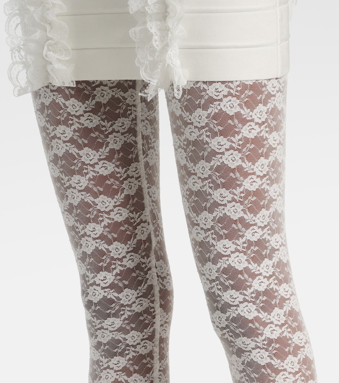 Collants en dentelle à fleurs | Self-Portrait